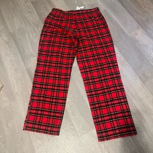 J. Crew Woman Red Plaid Pajamas